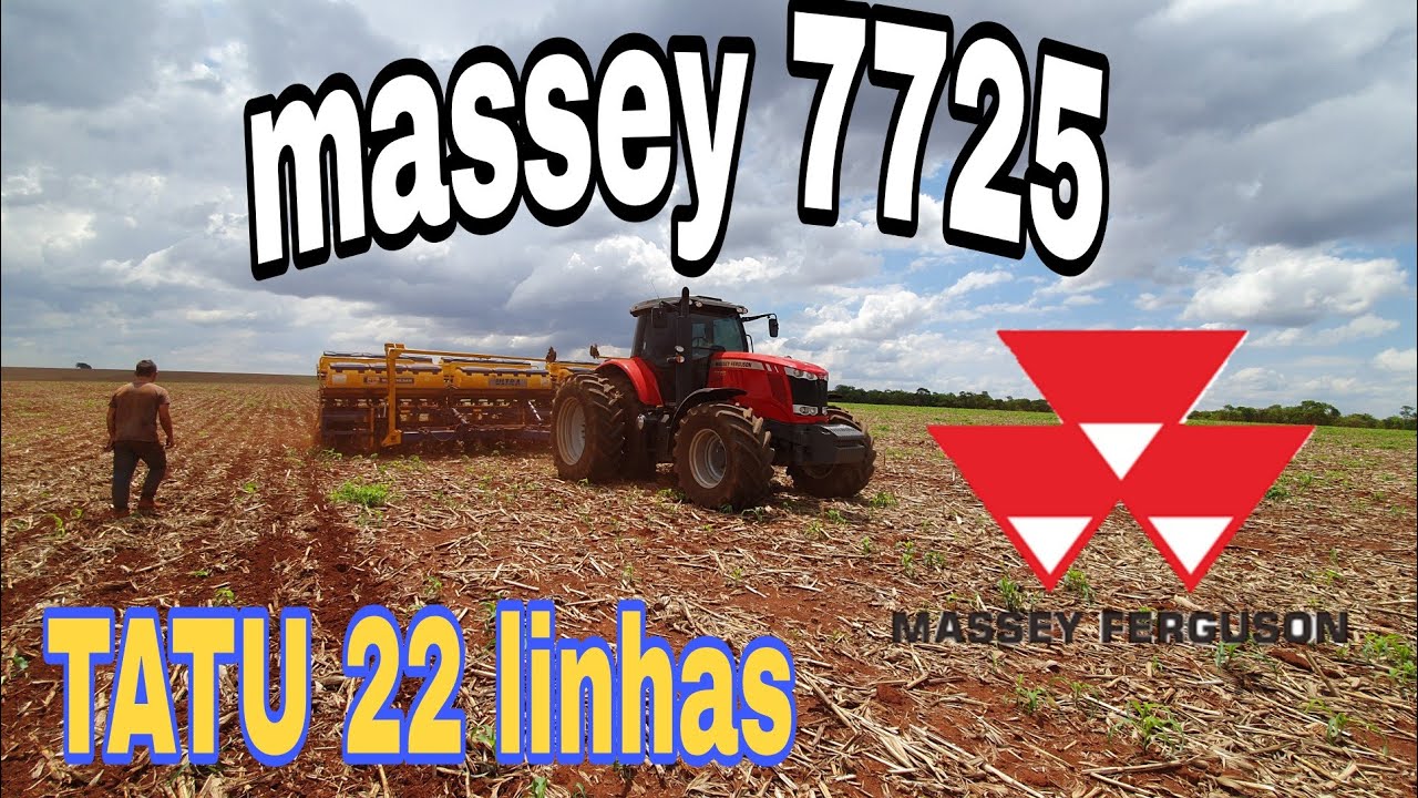 massey Ferguson 7725 no plantio da soja