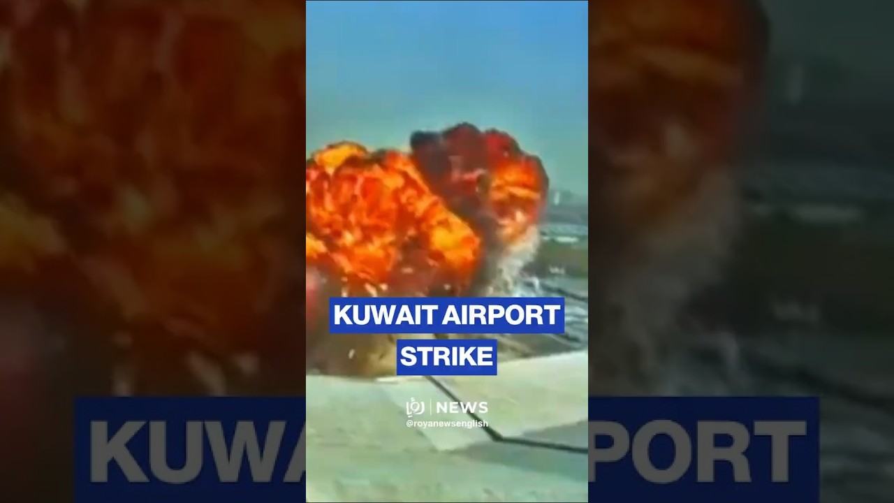 WATCH: Drone strike on Kuwait airport