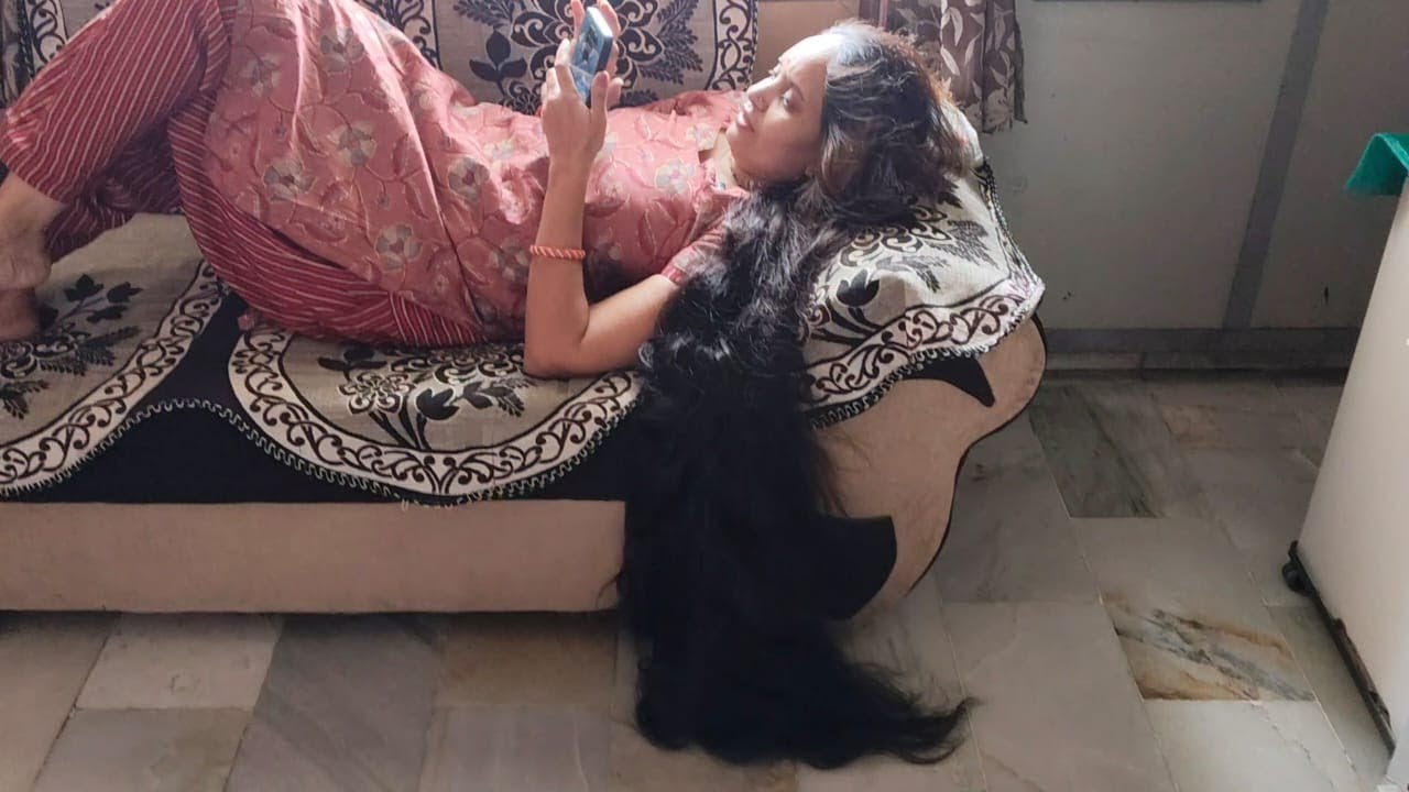 Nishu's Long Hair Dunking and Hold ||  Wash and HairDunk  || Nishu Rapunzel Hair Dunk Story