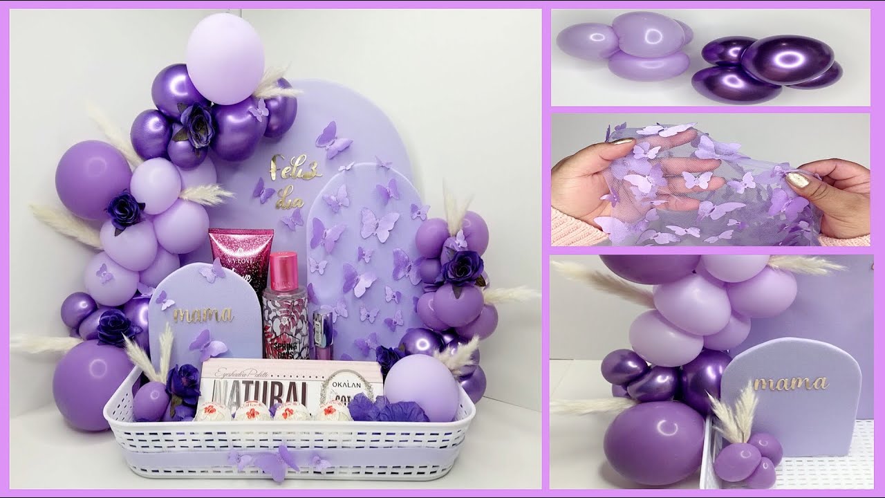 TENDENCIA ANCHETA DESAYUNO SORPRESA CON GLOBOS PARA CUALQUIER OCASIÓN O REGALO PARA MAMÁ CUMPLEAÑOS