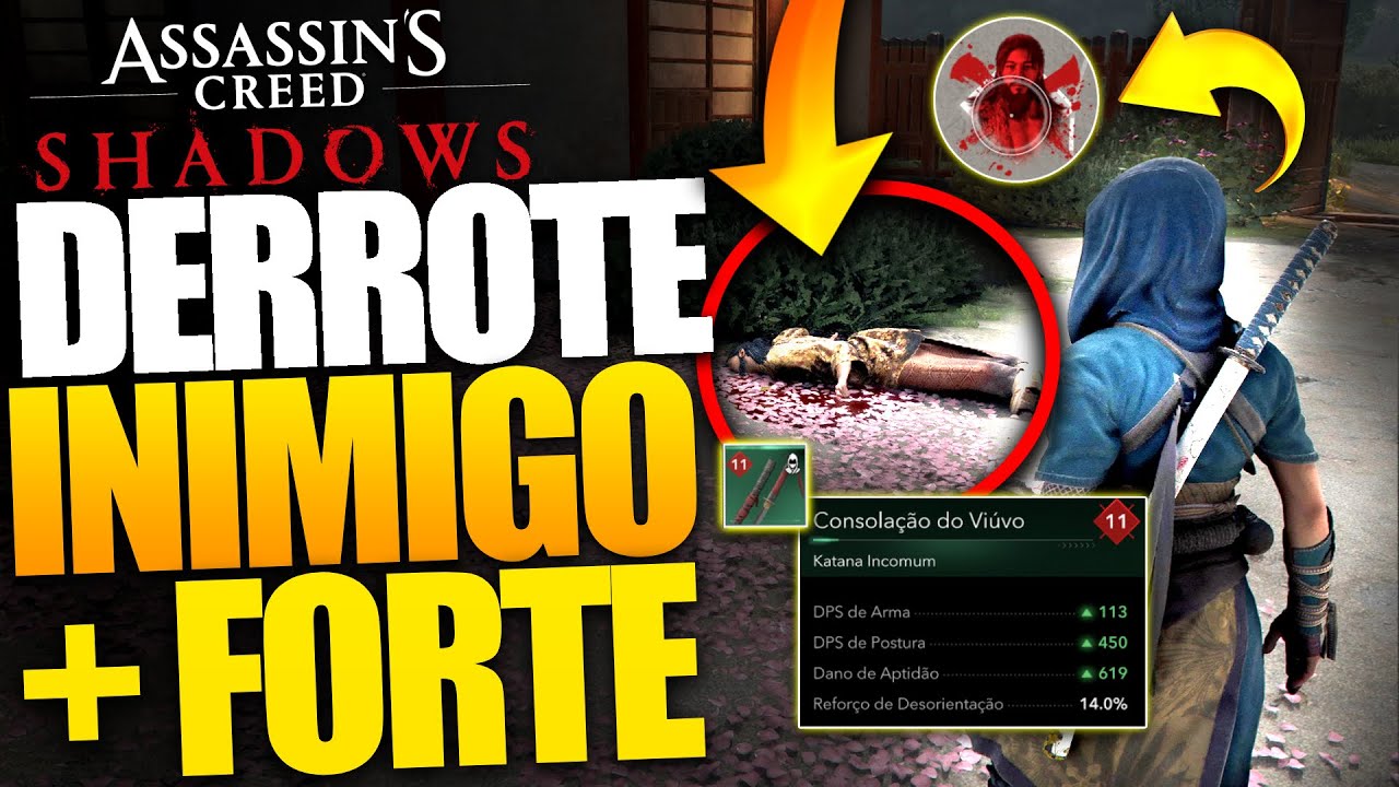 ASSASSIN'S CREED SHADOWS: DERROTE INIMIGO MAIS FORTE NO COMEÇO DO JOGO + XP MAESTRIA E KATANA INSANA