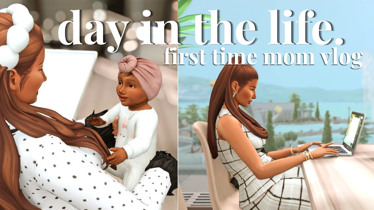 a day in the life: first time mom | the sims 4 vlog