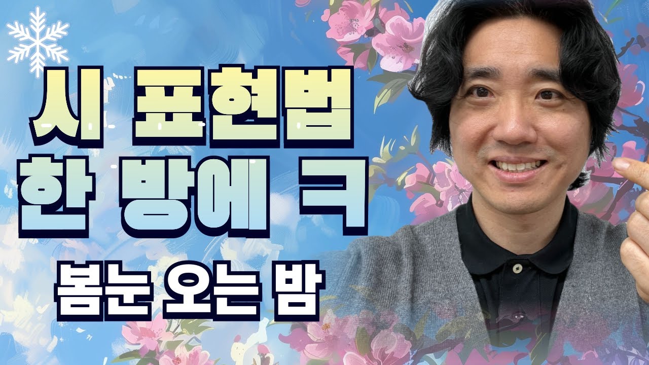 다양한 시 표현법 총정리 '봄눈 오는 밤' | 시 표현법과 효과 정리