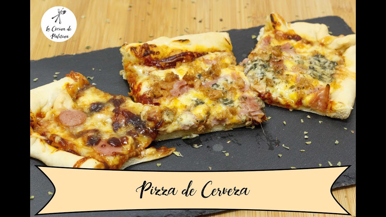 Pizza Casera con Masa de Cerveza