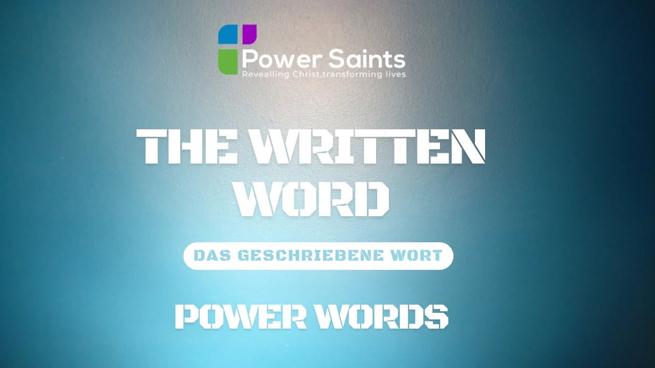 Power Words - The Written Word/Das Geschriebene Wort