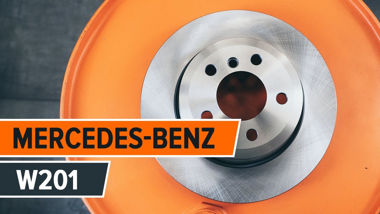 Como substituir os discos de travões traseiros e as pastilhas no MERCEDES BENZ 190 W201