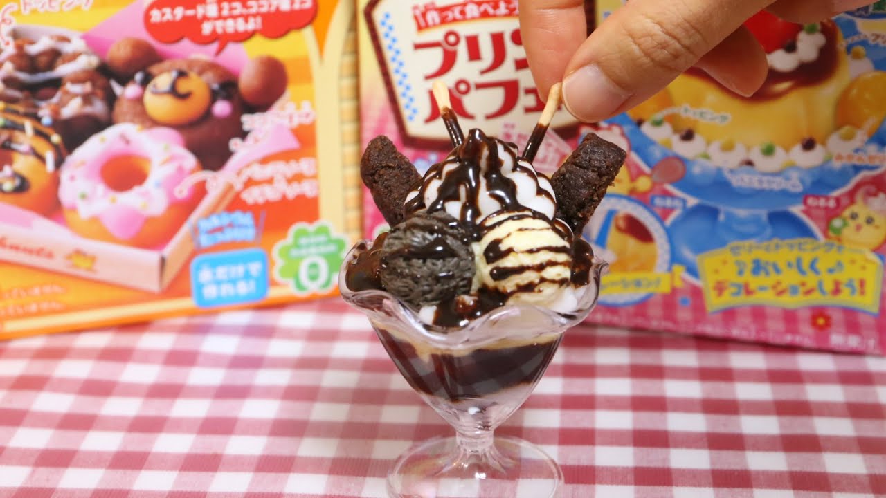 Kracie Popin'Cookin' DIY Candy Arrange "Chocolate Pudding Parfait" クラシエ知育菓子アレンジ チョコプリンパフェ ねるねるねるね