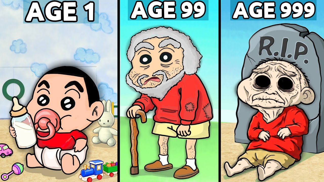 Shinchan Age 1 to 100 😱