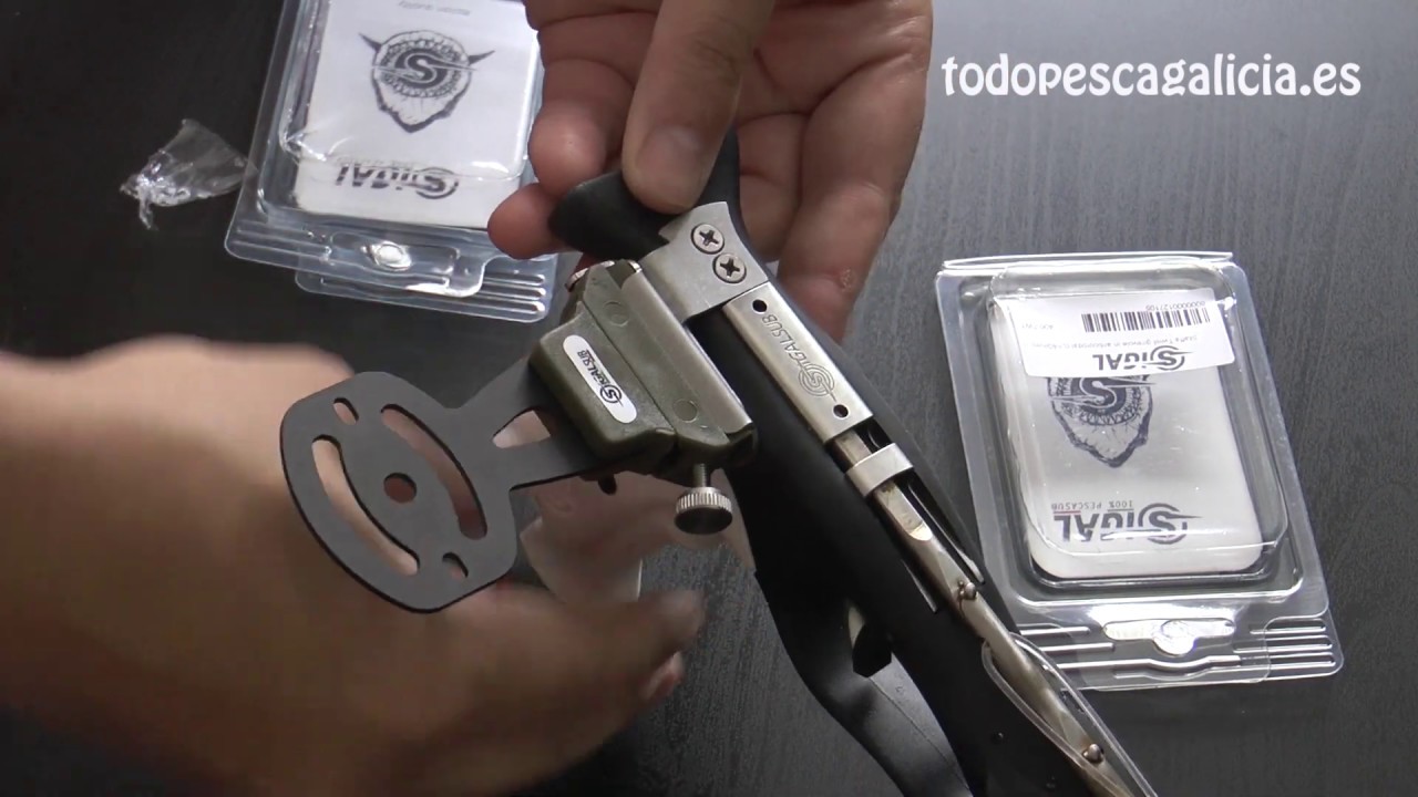 Montaje de soporte de cámara en fusil pesca submarina Sigalsub Nemesis