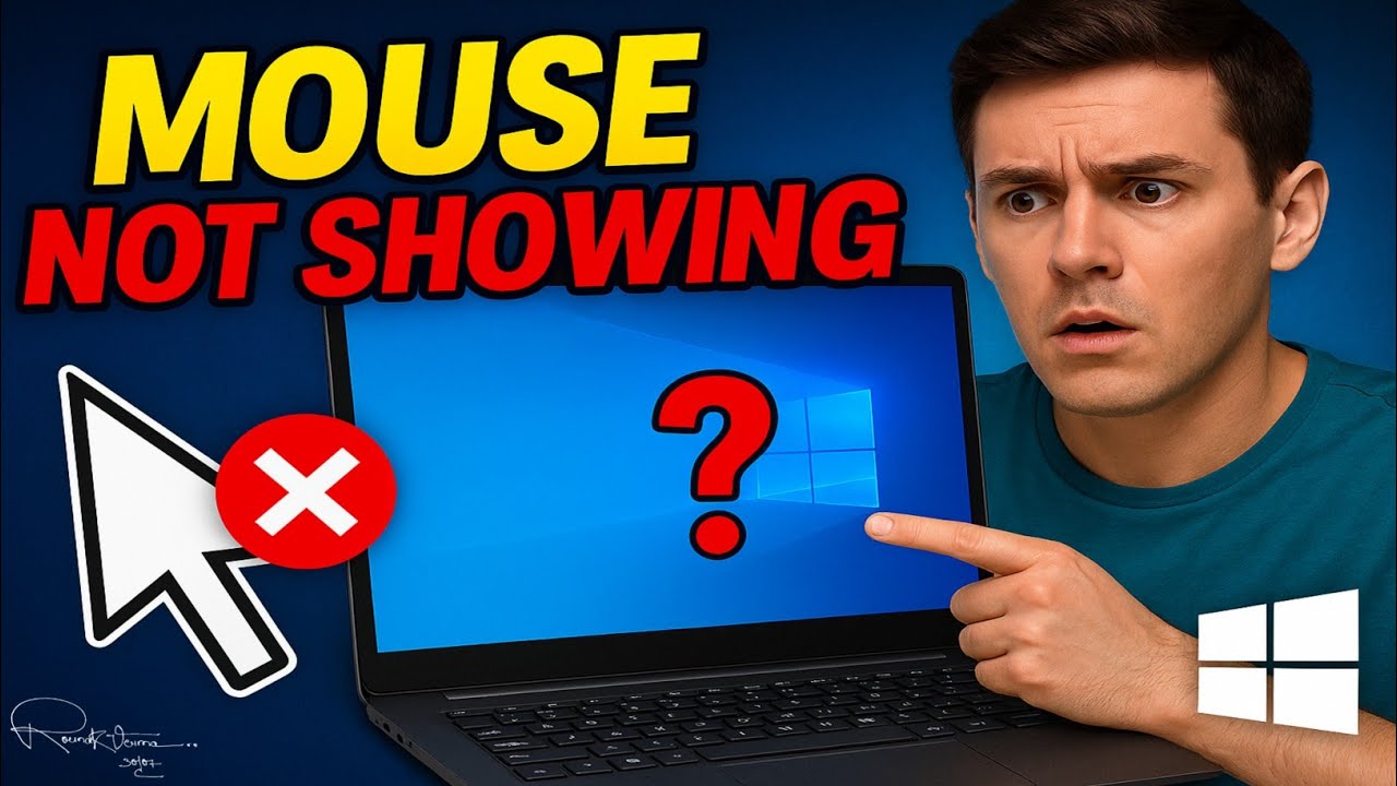 Mouse Cursor Not Showing in Windows 10? (100% Fix!) | Laptop Pointer Missing Problem