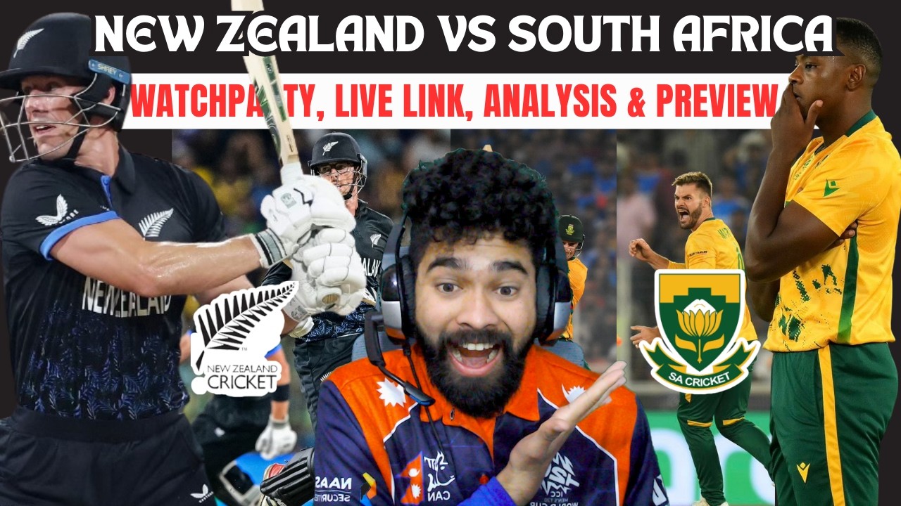 NEW ZEALAND VS SOUTH AFRICA - SEMI FINAL T20 WORLD CUP 2026 MATCH LIVE | WATCHPARTY & SCOREBOARD