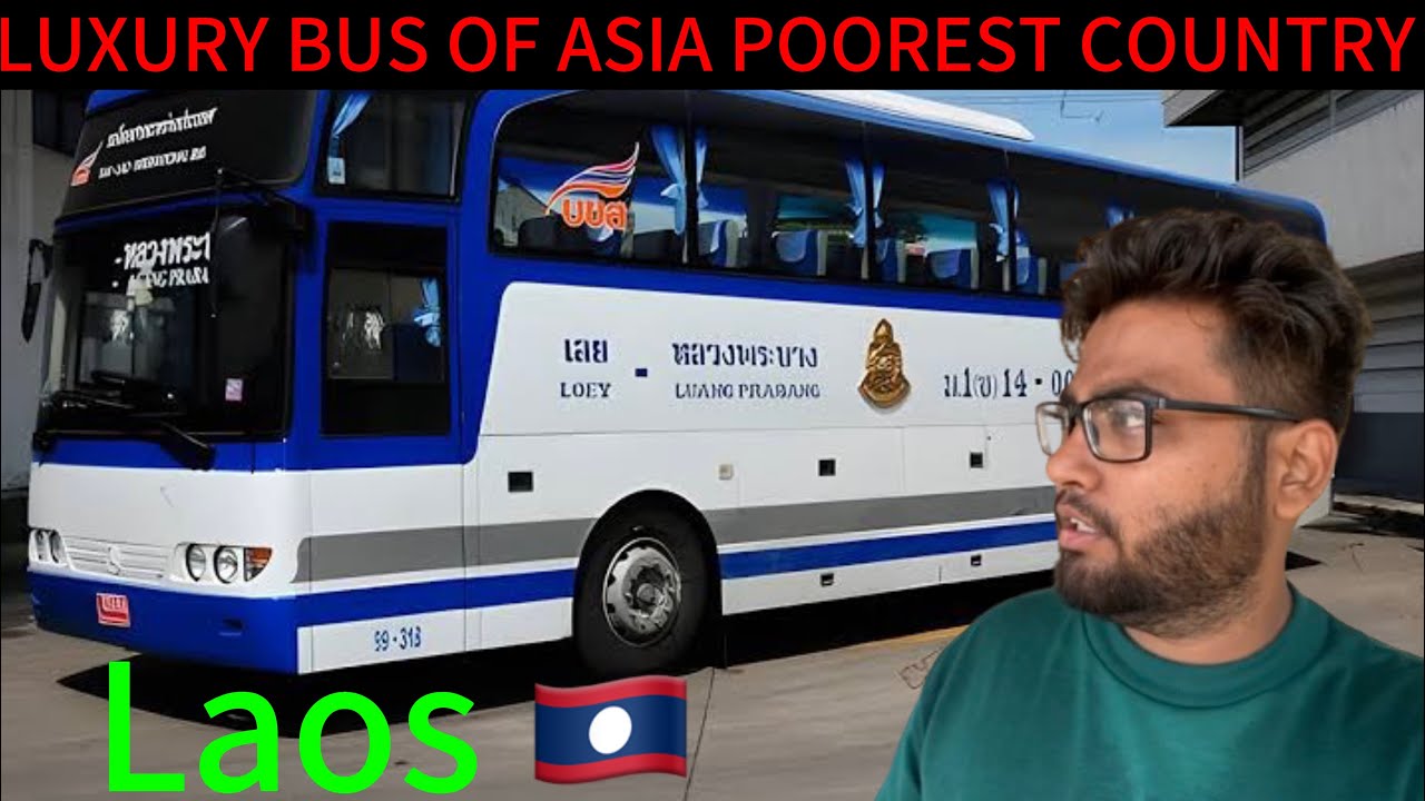 500km bus ride in Asia’s Poorest Country l Laos border to Luang Prabang oldest capital of laos