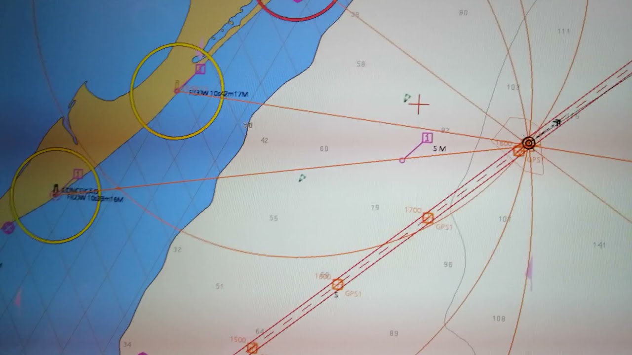 Fixing positioning in ECDIS. LOP. Определение нахождения судна по пелегу и дистанции в ECDIS.