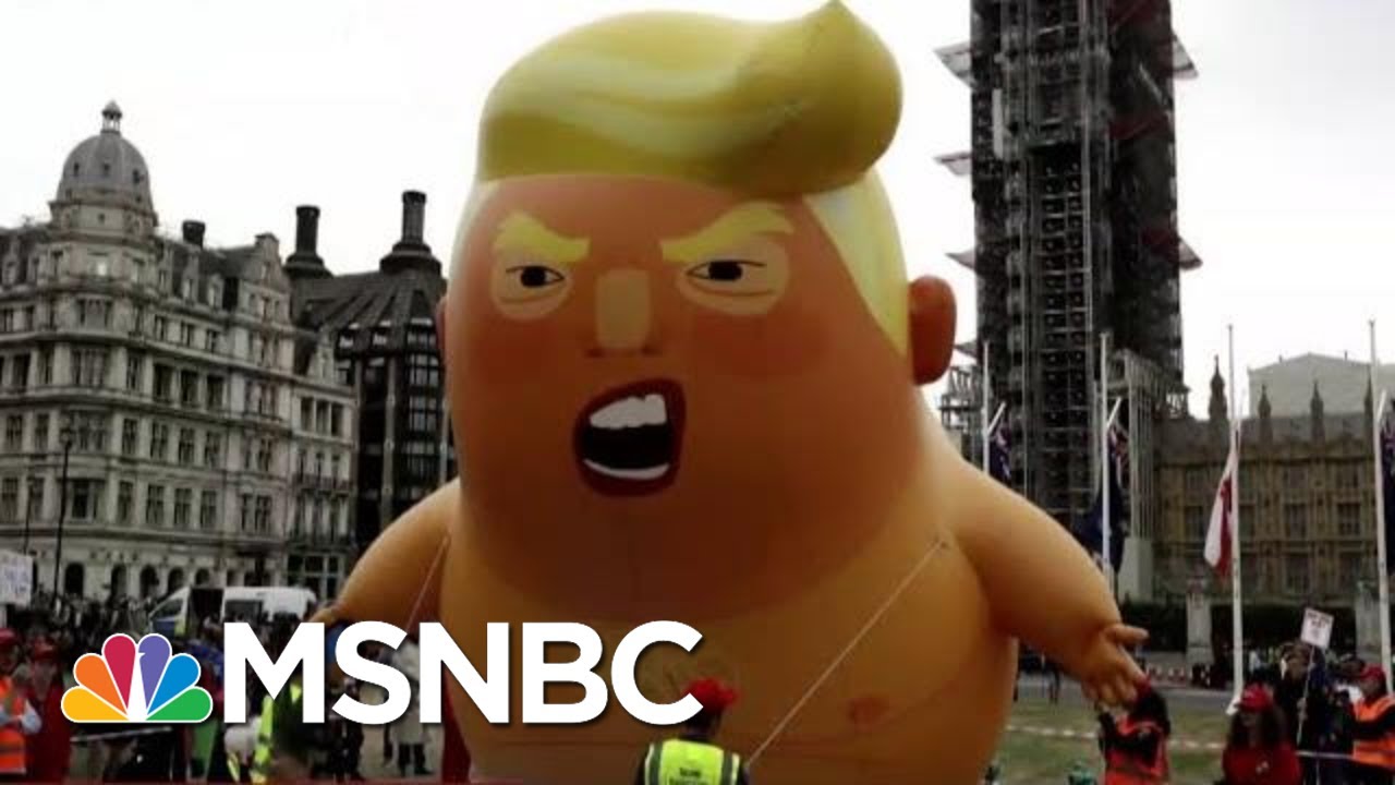 Trolling Calling: Trump Gets 'Baby Blimp' Treatment In London | The Beat With Ari Melber | MSNBC