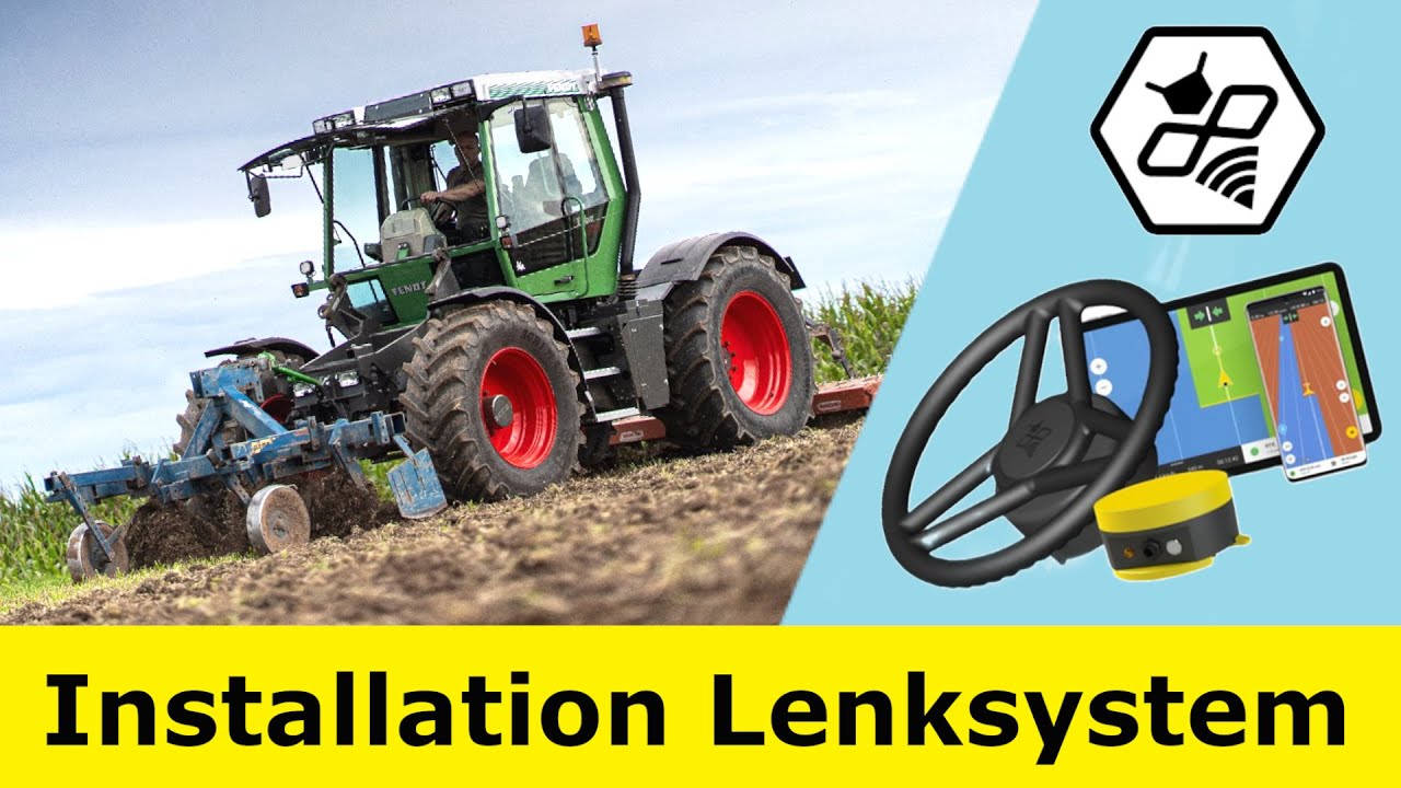 Installation Lenksystem am Fendt Xylon | Fieldbee Power Steer RTK