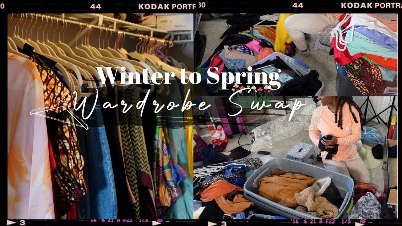 HOW I SWITCH MY WARDROBE FROM WINTER TO SPRING | SEASONAL CLOSET SWITCH | WARDROBE SWAP