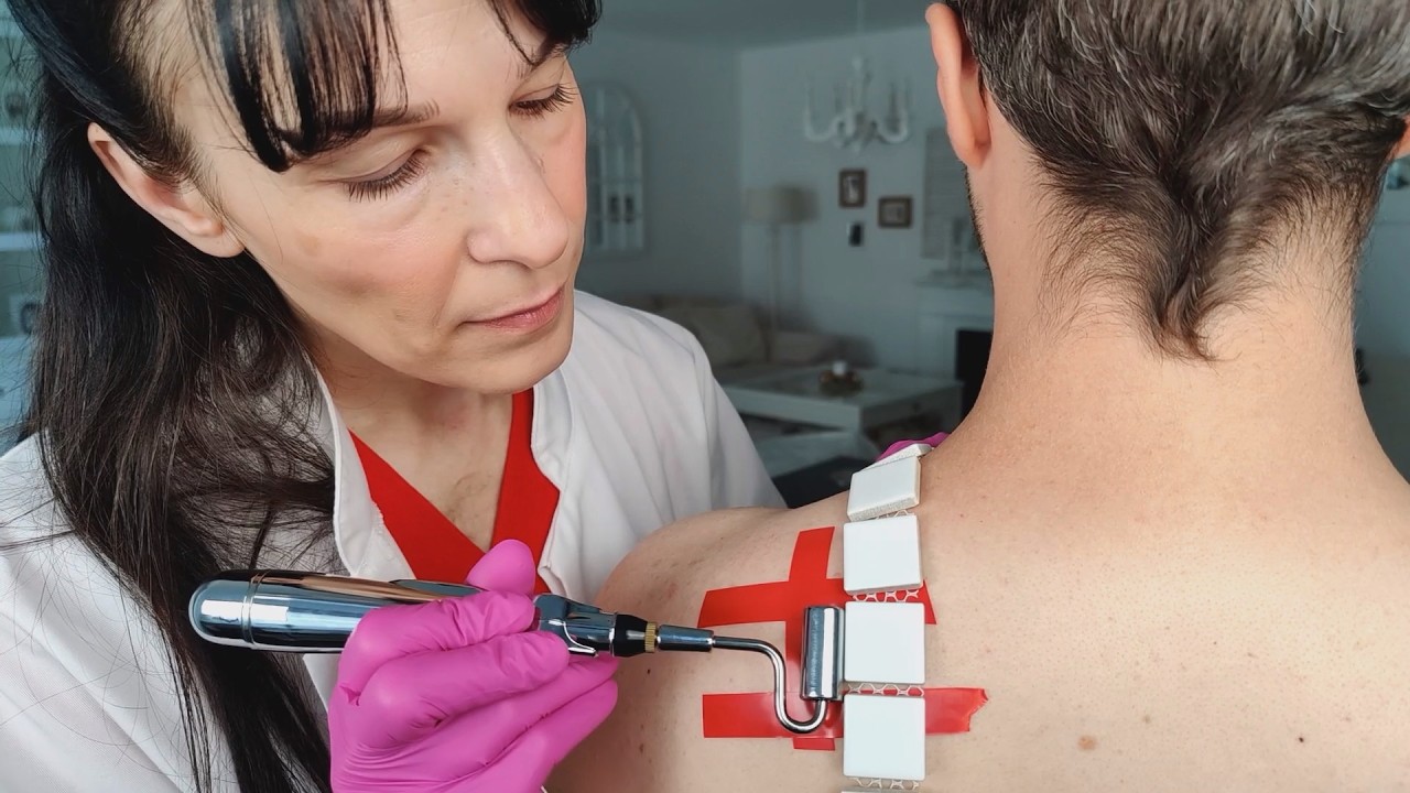 Allergy Skin Check Up & Test On The Shoulder ASMR