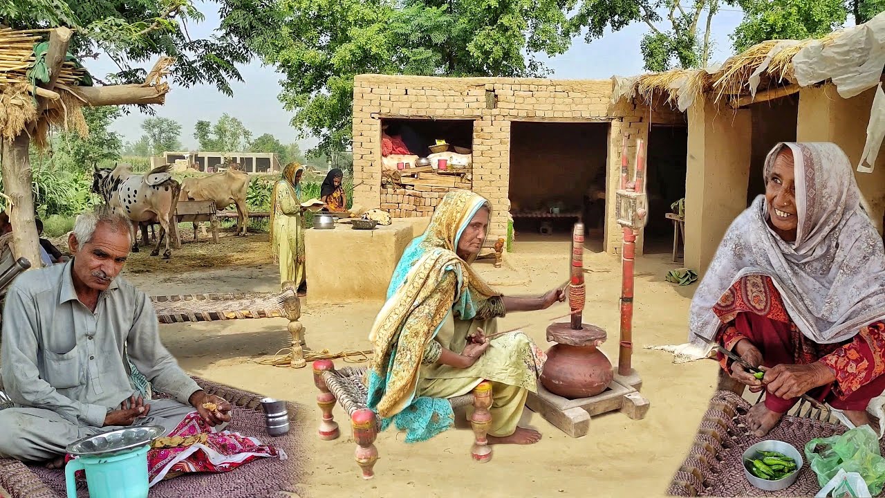 Morning Routine of Punjab Women In Pakistan | Pakistan Village Life | Cooking Breakfast
