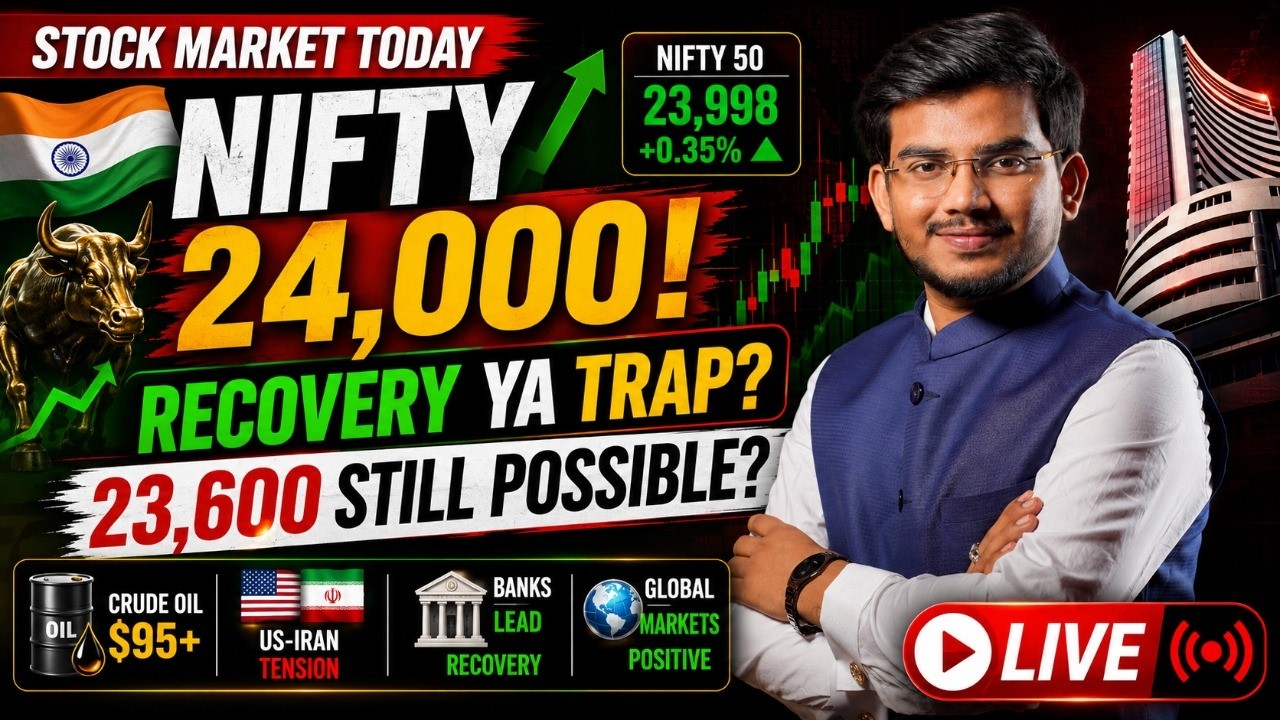 NIFTY 24,000 Ke Paas! 🚨 Recovery Ya Dead Cat Bounce? | Market Ka Next Move | Breakout Express