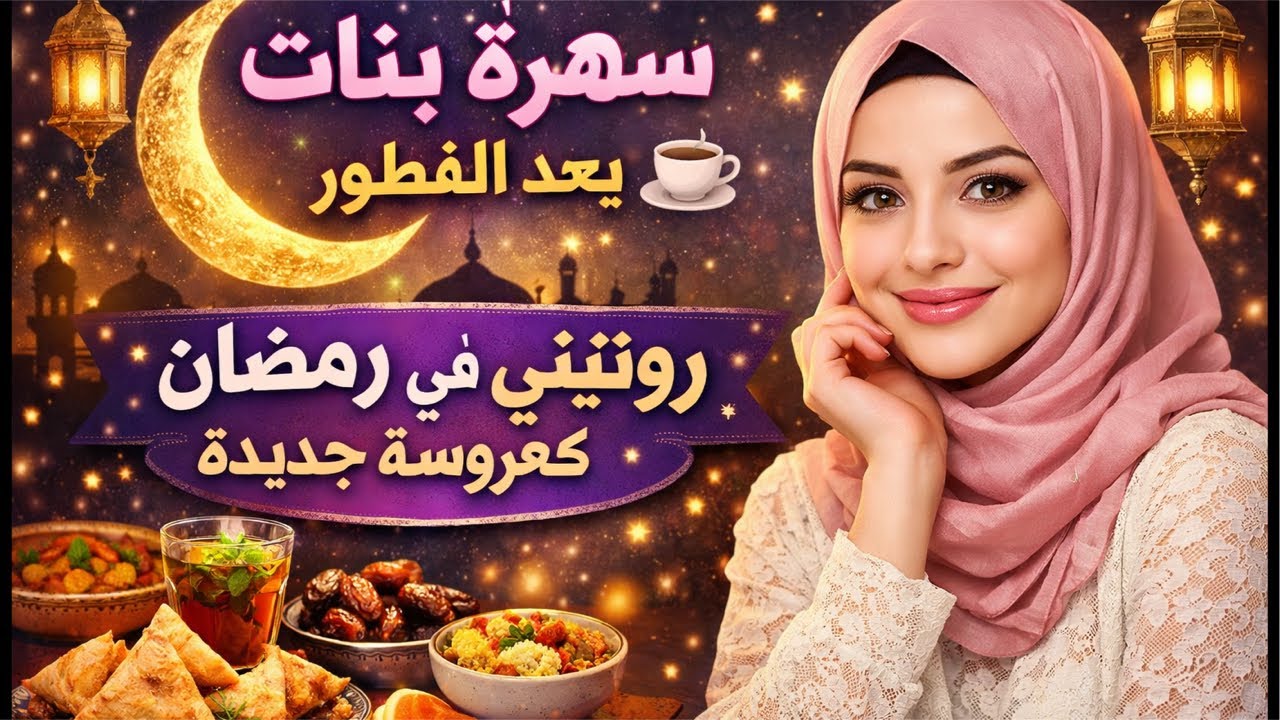 “سهرة بنات بعد الفطور 🌙 دردشة صريحة عن حياة العروسة الجديدة🌸