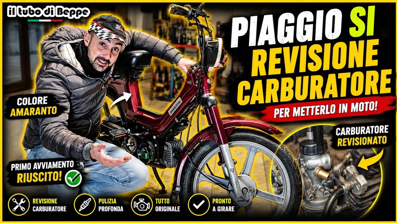 Restauro conservativo del ciclomotore Piaggio Sì