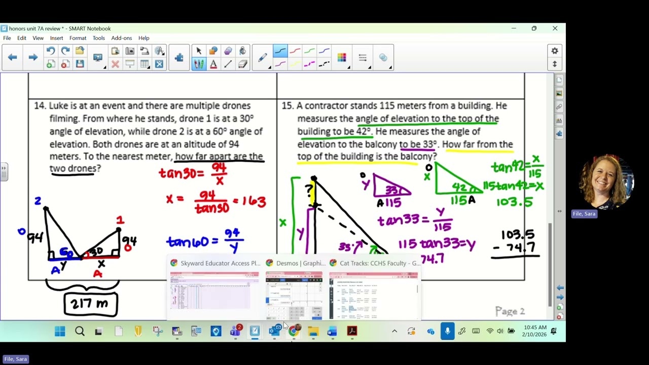 honors geometry - unit 7A review video 2 (#14-29)