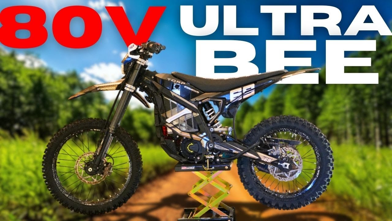 The Surron ULTRA BEE is an 80+mph ROCKET with INSANE range! // 80V 76ah + TORP TC1000