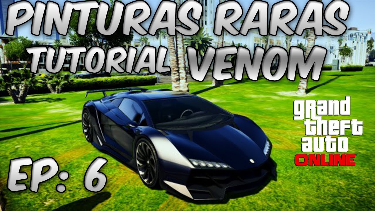 GTA 5 Online: Pinturas Raras #6 Zentorno Preto VENOM Super Linda!