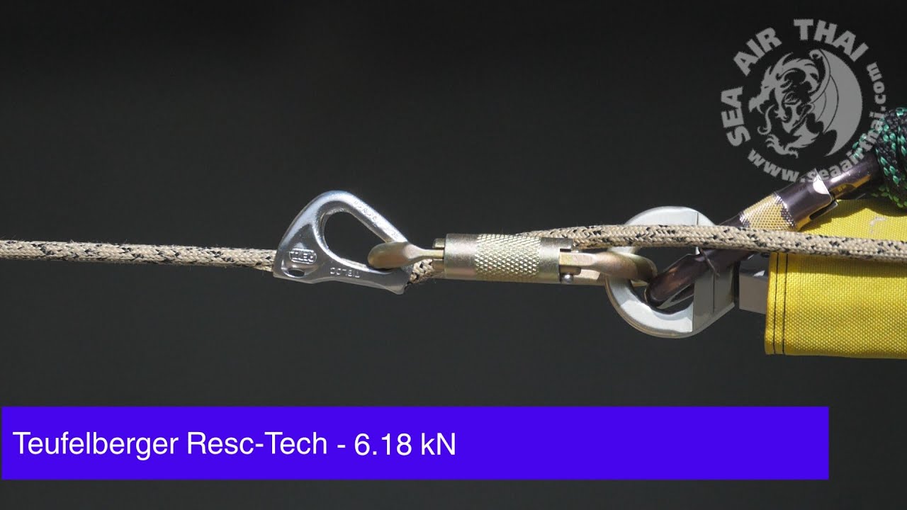 Bluewater Escape-Tech and Teufelberger Resc-Tech Rope Grab Test