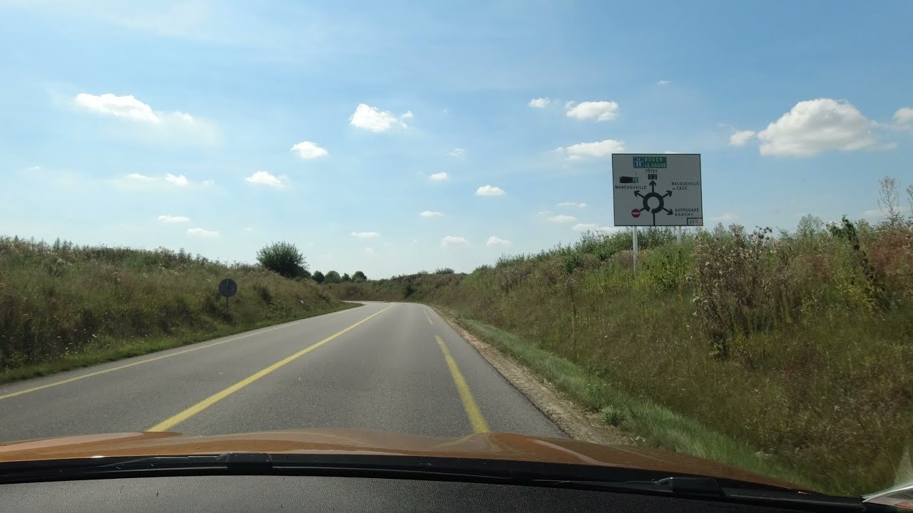 From Upper to Lower Normandy (VBR-61 Relaxing Driving in France, No Talking, No Music)