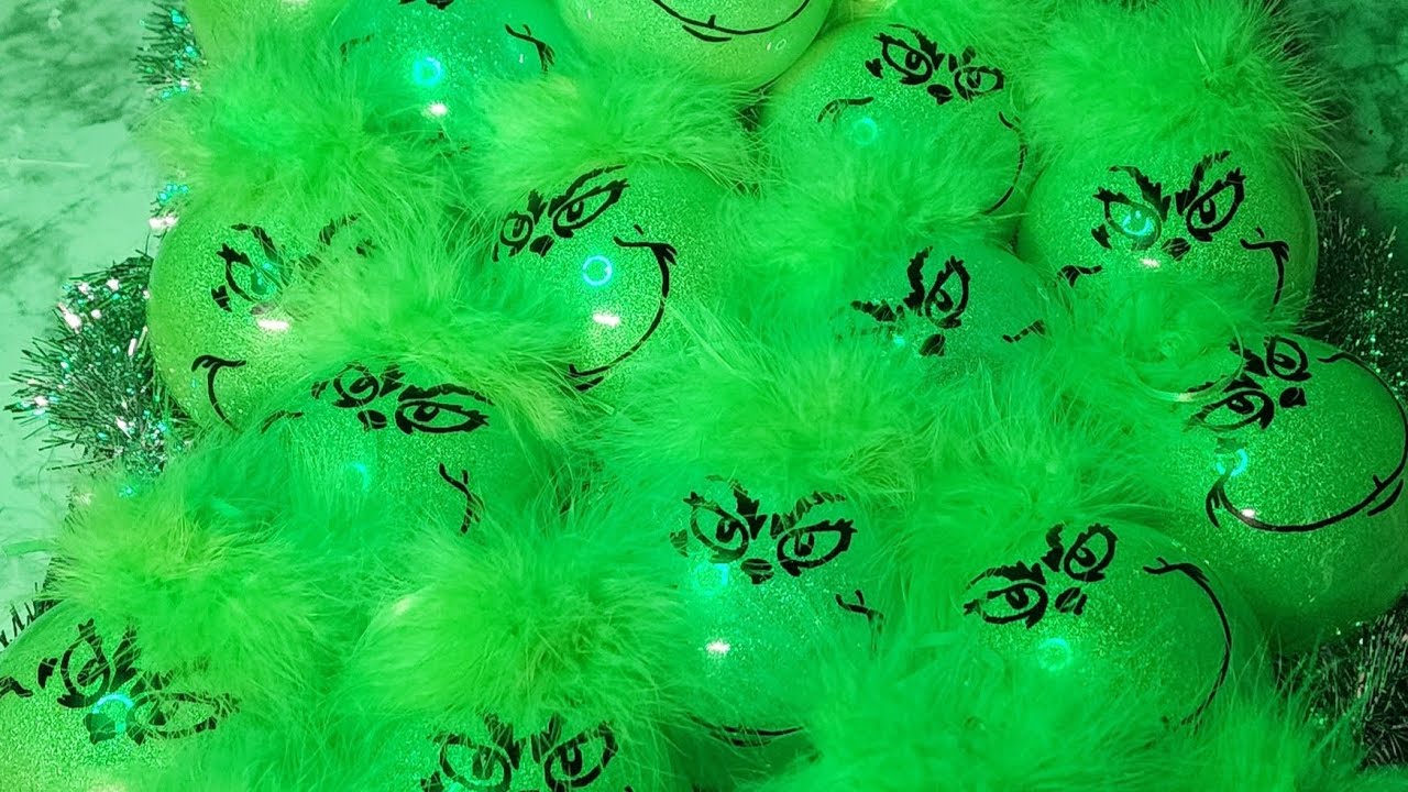 Grinch Christmas Ornaments diy