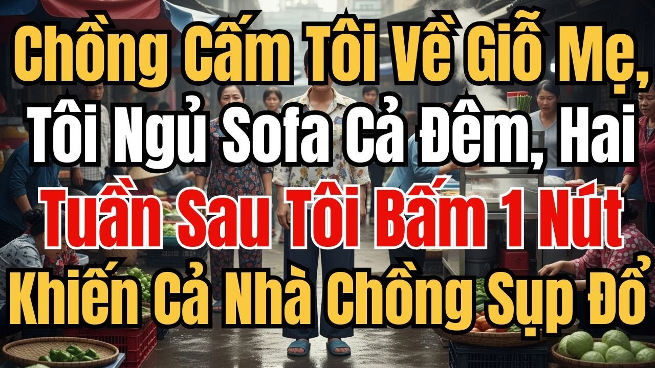 Chồng Cấm Tôi Về Giỗ Mẹ, Tôi Ngủ Sofa Cả Đêm, Hai Tuần Sau Tôi Bấm 1 Nút Khiến Cả Nhà Chồng Sụp Đổ