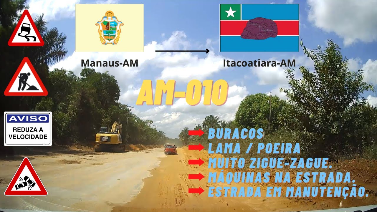 Viagem de Carro | AM-010 - Manaus-AM até Itacoatiara-AM