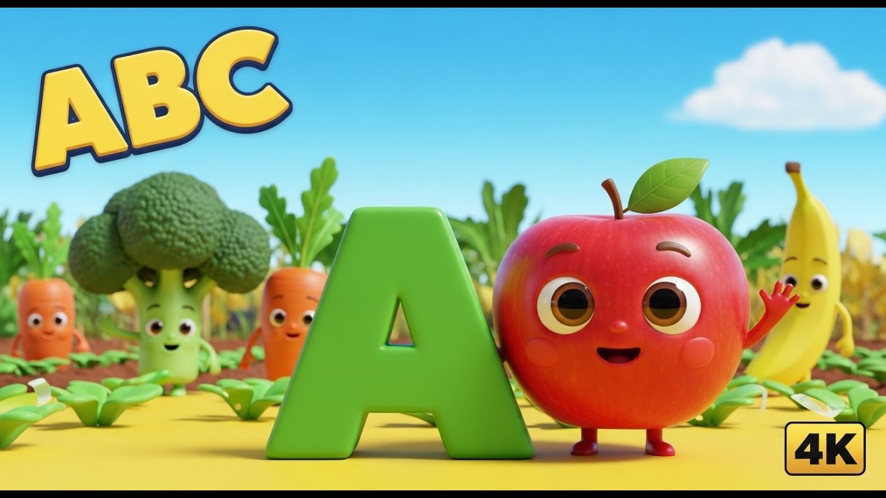 ABC Healthy Eating Adventure: Rhymes, Fruits & Fun! 🍓