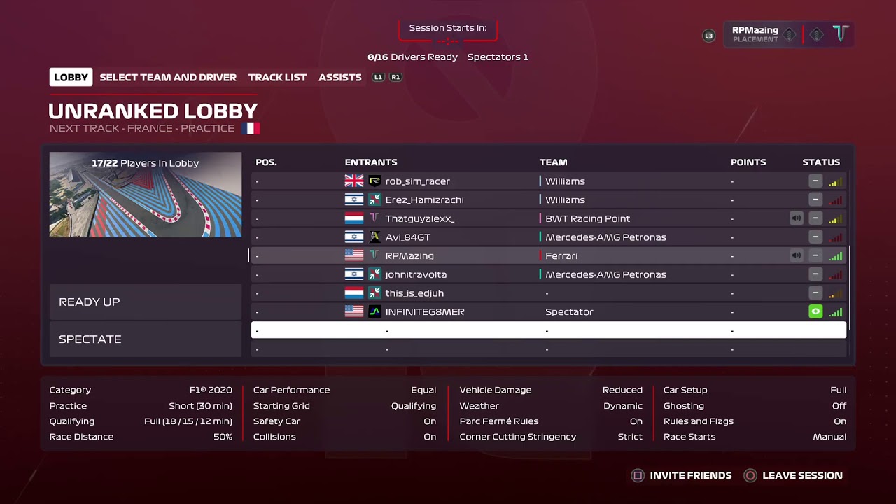 F1 2020 RPR France