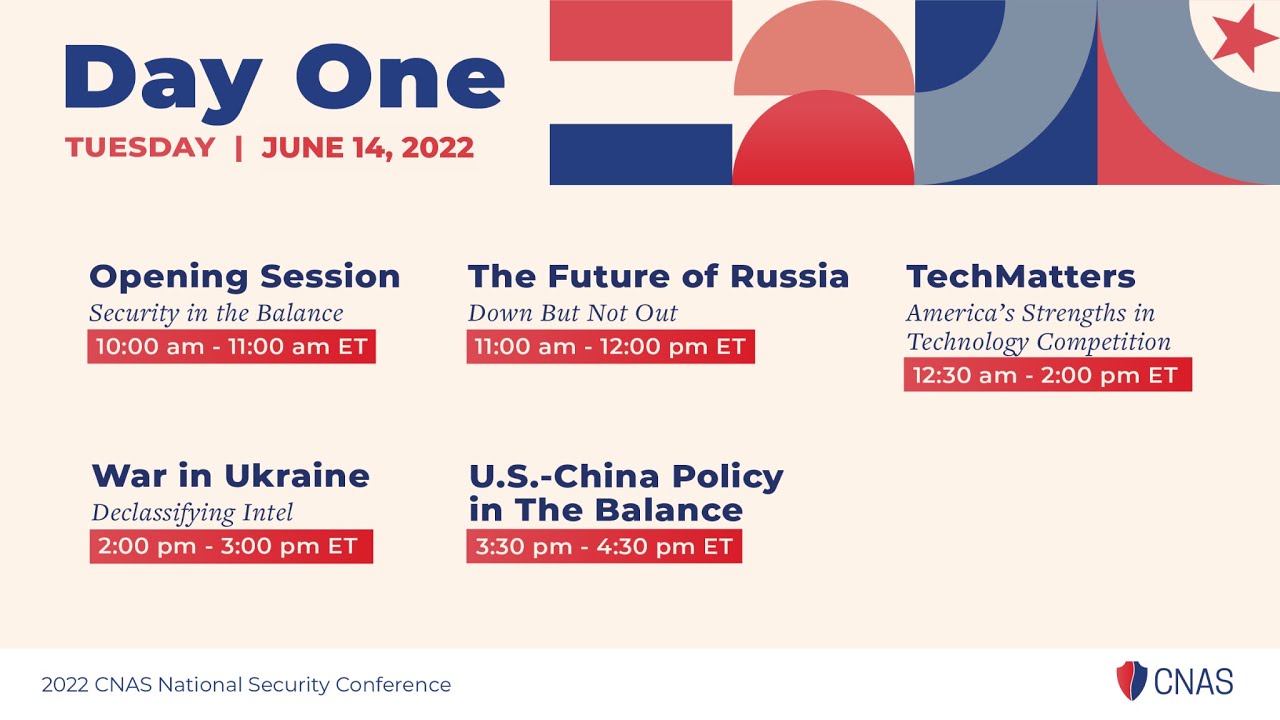 Day One | CNAS 2022 National Security Conference