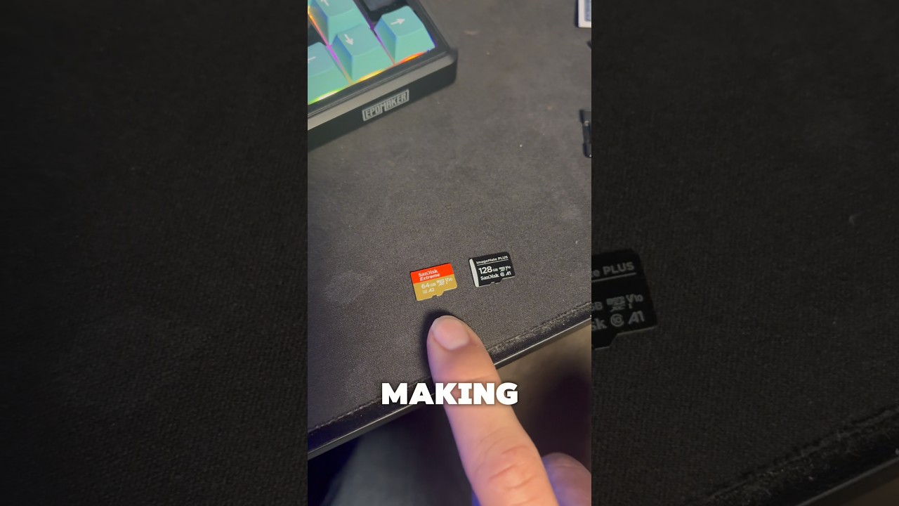 Скорость записи на SD-карту имеет значение. #tech #fyp #gaming