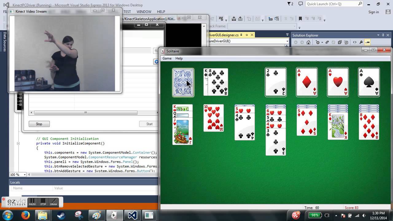 Play PC games with the Kinect using any gesture you want!