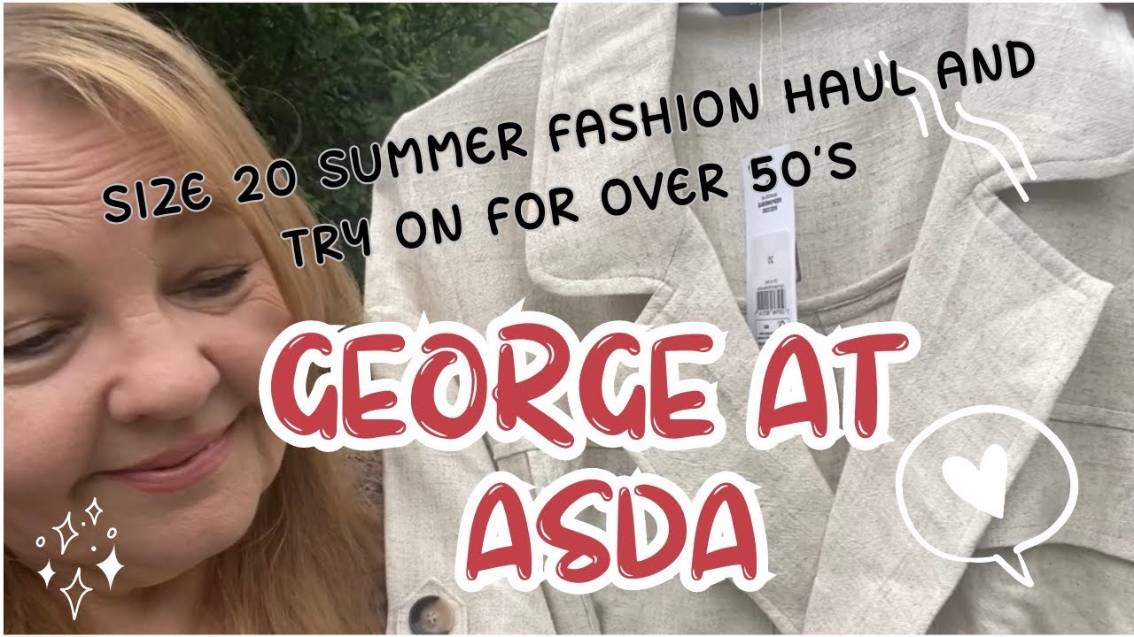 George at Asda summer fashion, size 20 haul and try on by a 50plus. Jumpsuit, trousers and skirt.