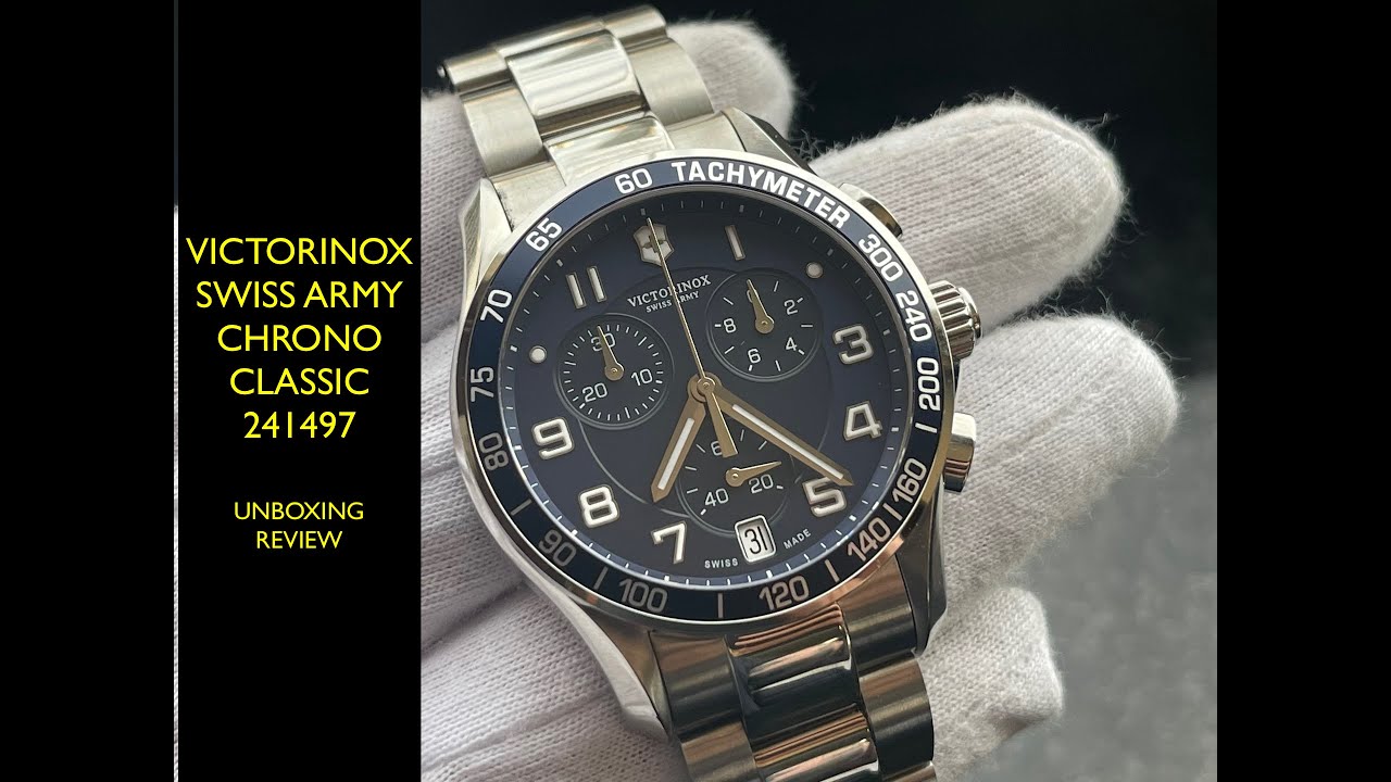 Victorinox Swiss Army Chrono Classic Chronograph 241497 Watch | Review Valjoux Relogios