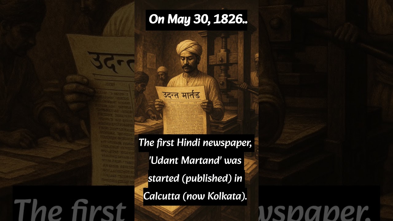 The First Hindi Newspaper of India #history #facts #shorts