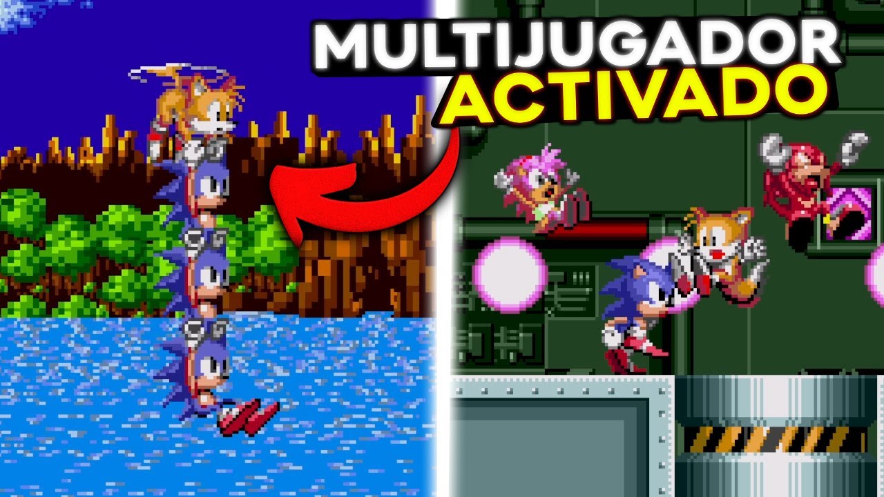 Desbloqueando el Multijugador en Sonic 1 (4 personajes al mismo tiempo)