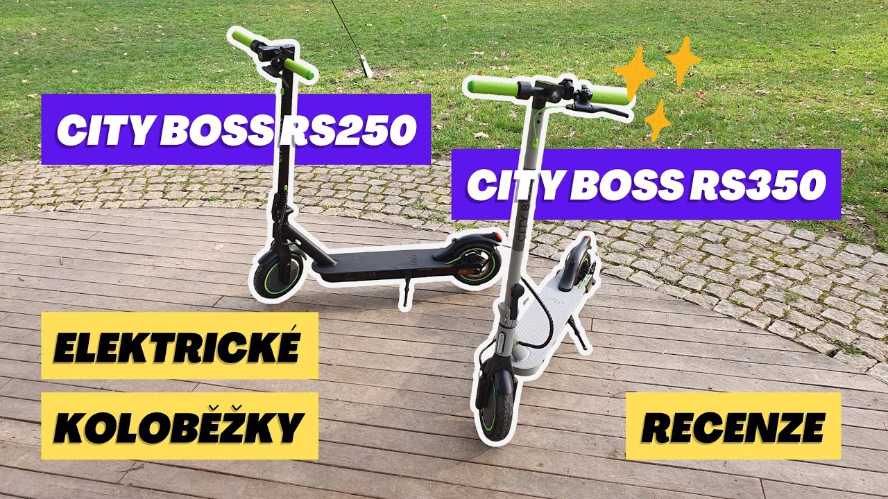 🛴 Elektrokoloběžky City Boss RS350 & RS250 | recenze a srovnání modelů