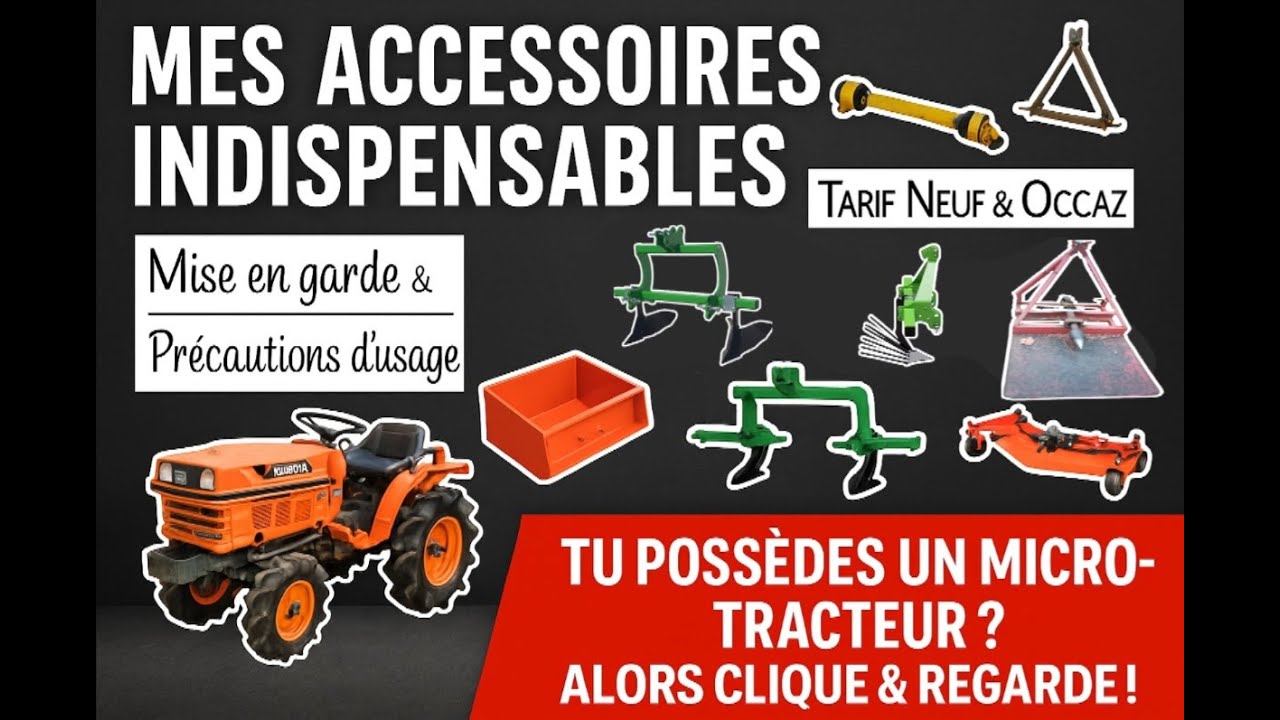 Micro tracteur au Bois & Jardin potager : Mes accessoires indispensables & Précautions d'usage