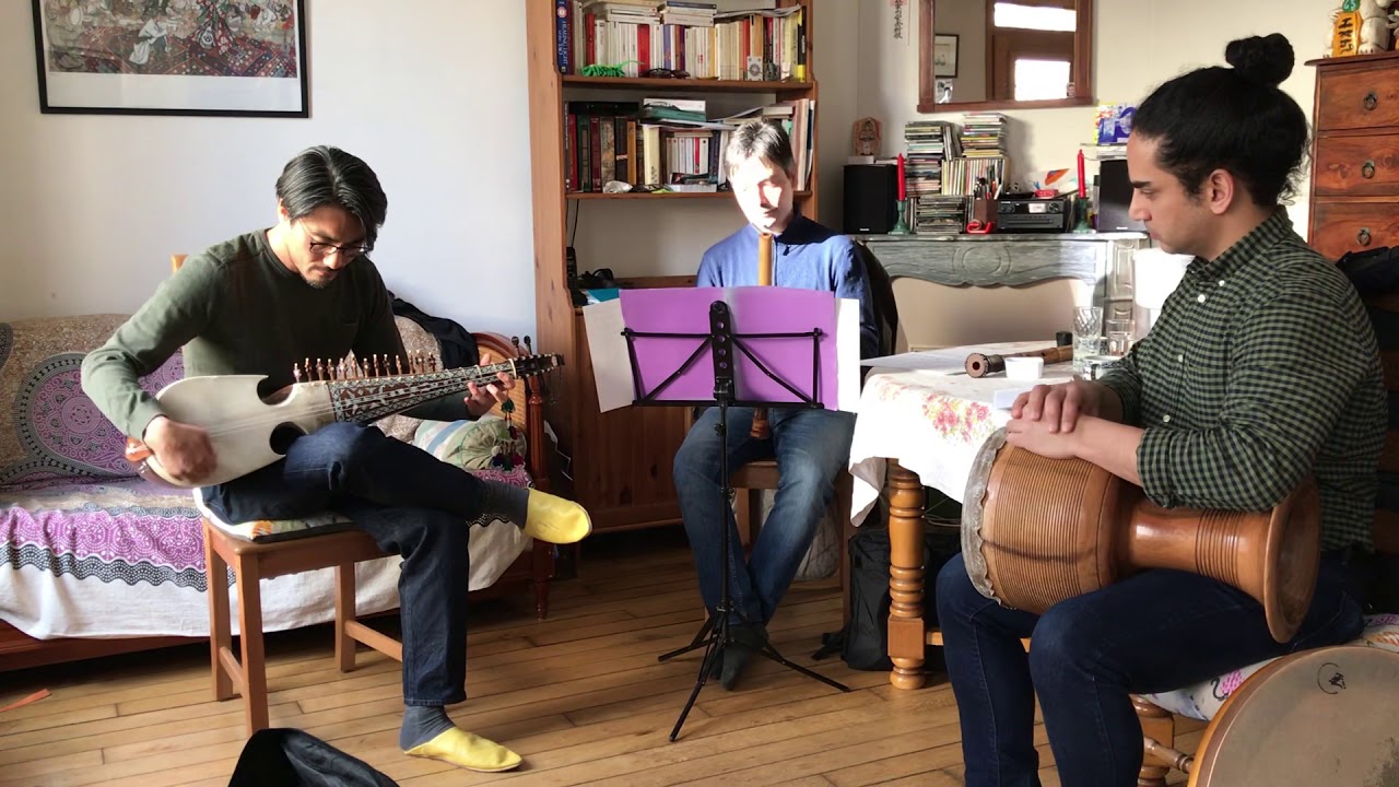 Japanistan trio home session - Fuyu no Hikari #rubab #rabab #shakuhachi #daf