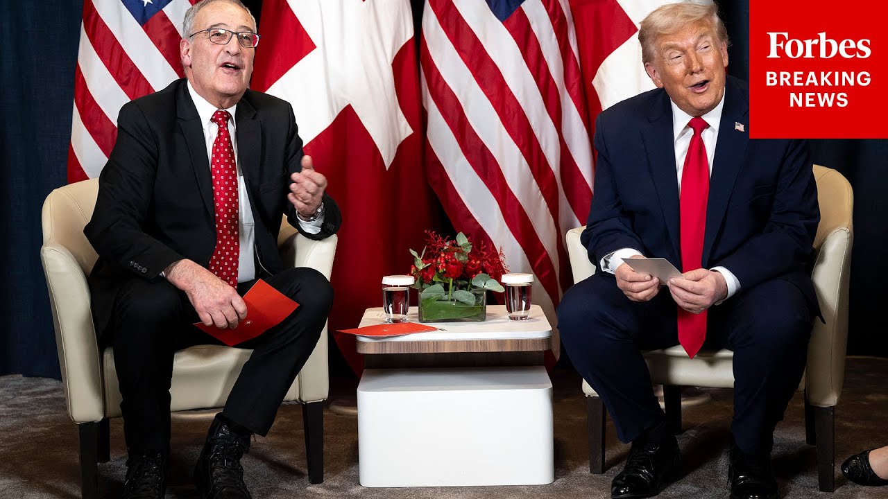 JUST IN: Trump Praises Swiss Watches While Meeting With Swiss Federation President At The WEF