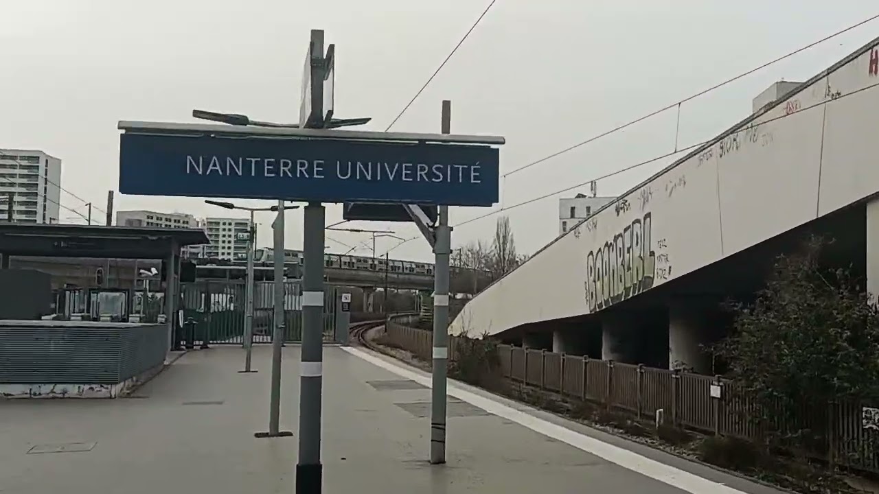 🚋🚉🚊Gare Nanterre Université TRAIN RER A🚊🚉🚋