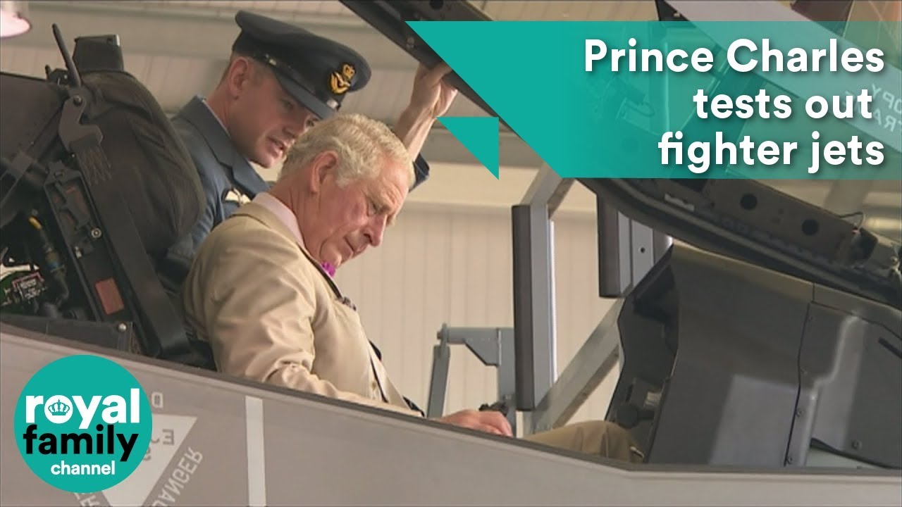 Prince Charles tests out fighter jets at RAF Marham