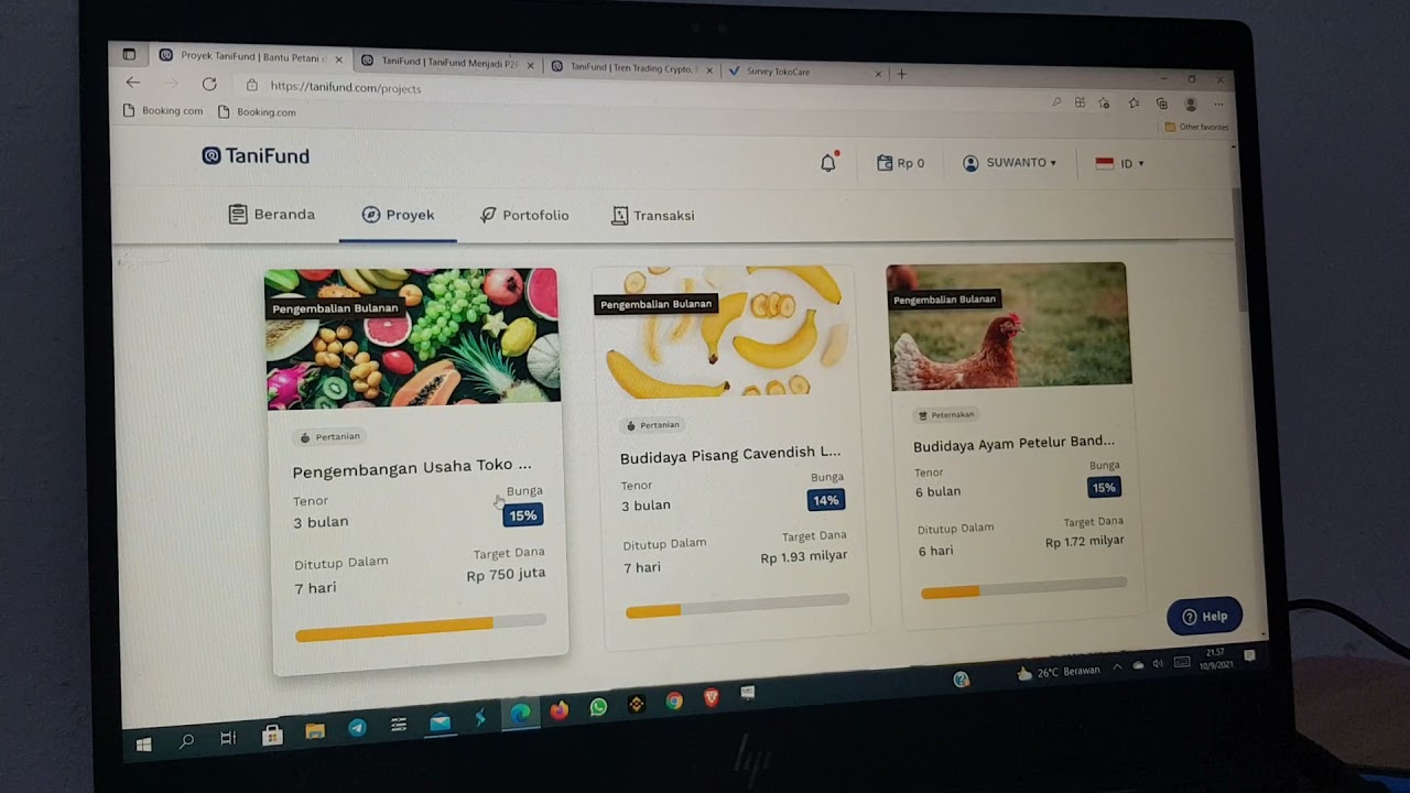 Tutorial Investasi www.tanifund.com (terdaftar di OJK), return 15%-16%, P2P lending untuk Petani