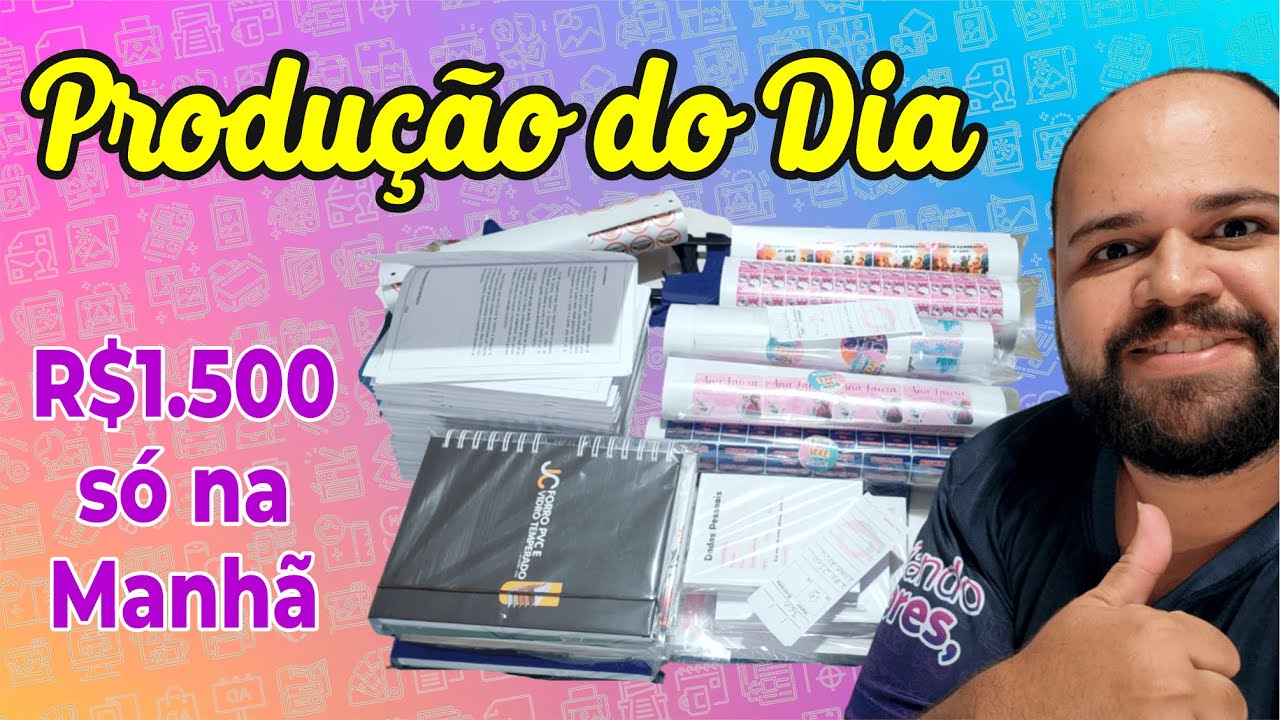 Dia dia Na gráfica rápida - Novas Máquinas - Primeiro Video de 2025 - Produção e Faturamento